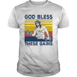 God Bless These Gains retro Shirt
